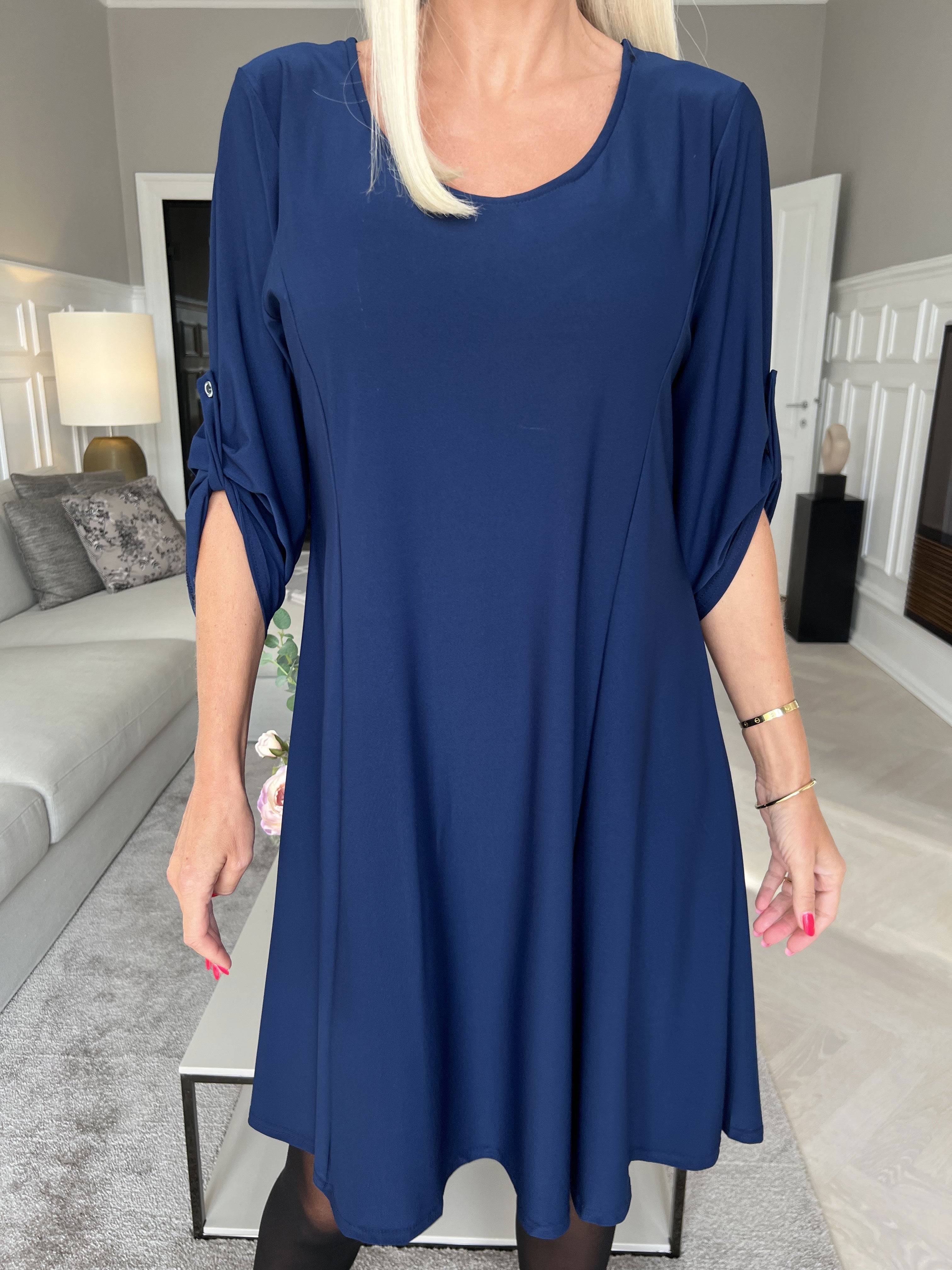 Maj Plain L/S - Slät klänning med resår